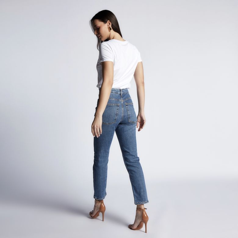 Calça Jeans Feminina Elastano Slim INV-5005