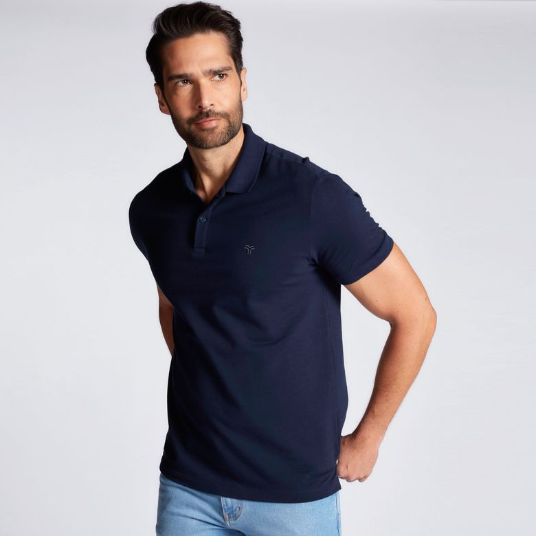 Polo Masculina Piquet Marinho 24629/1