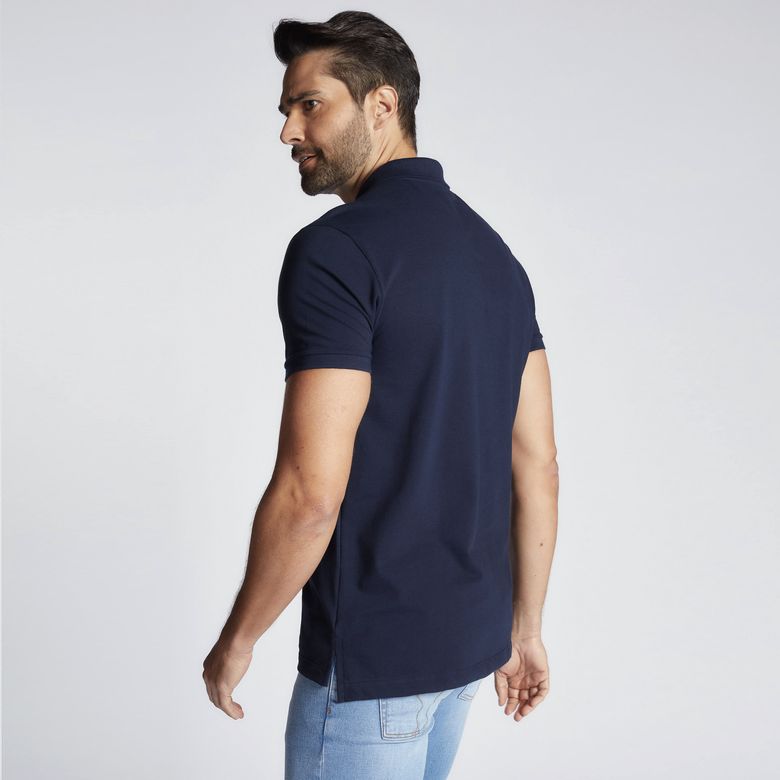 Polo Masculina Piquet Marinho 24629