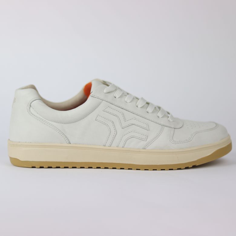 Tenis Couro Monocromático Off-White 169-A