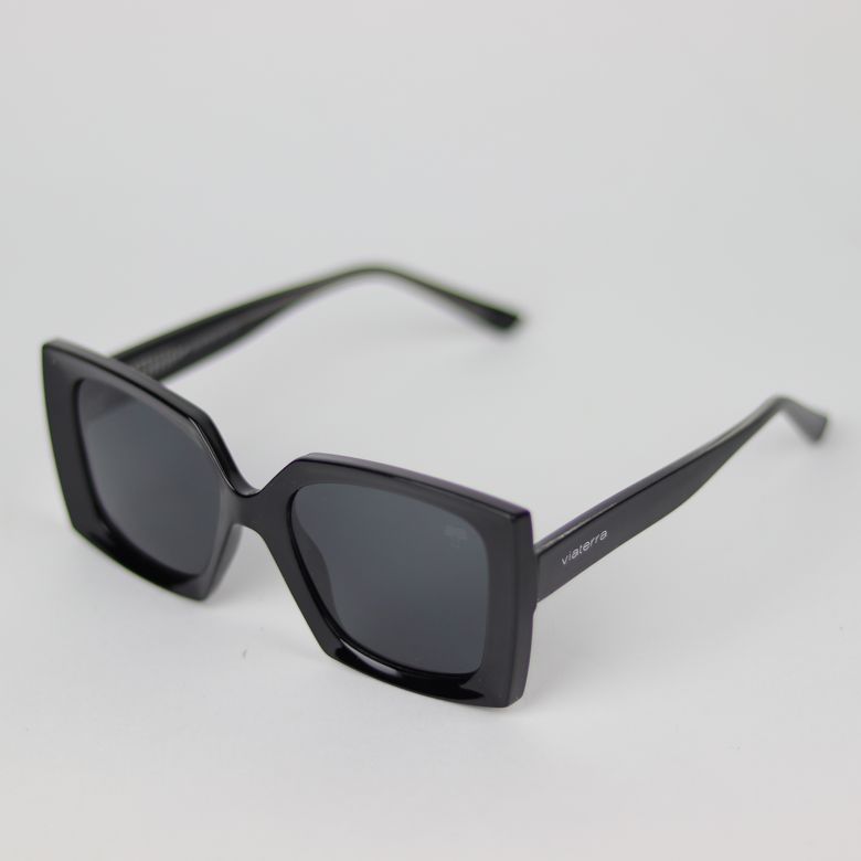 Óculos de Sol Polarizado Quadrado Acetato Preto 2W13-P581007