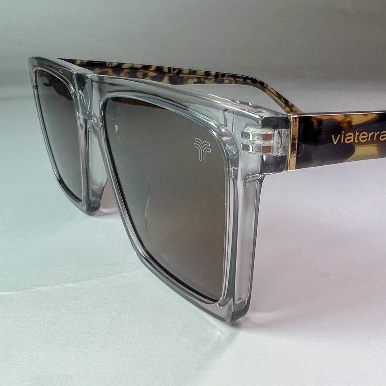 Óculos de Sol Premium UV400 Polarizado Transparente e Tortoise 2W1302/2