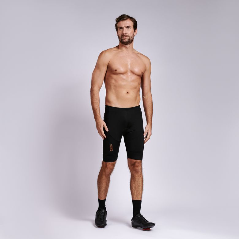 Bermuda Triathlon Masculina Preta com Espuma BD003