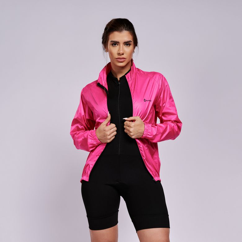 Casaco Corta Vento Feminino Rosa CS004